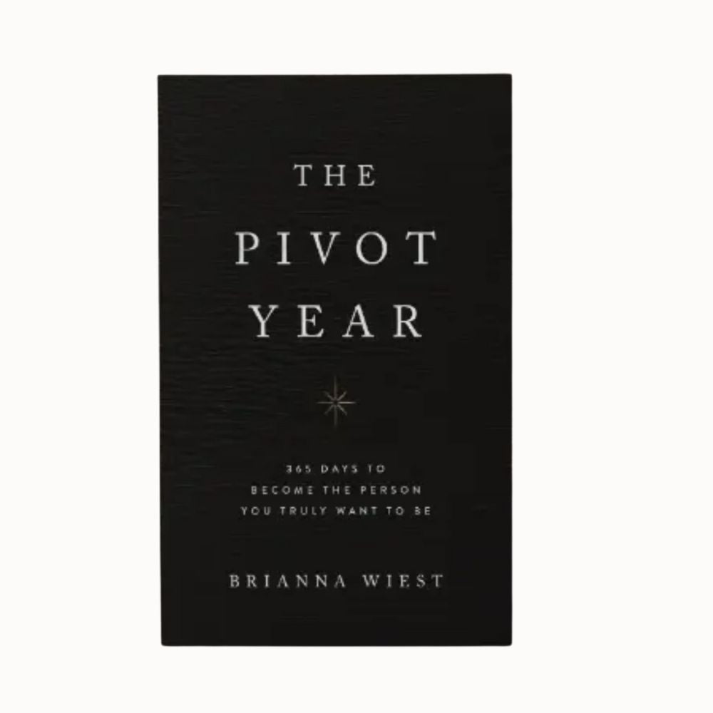Hardcover book – The Pivot Year by Brianna Wiest – daily essays for mindful change