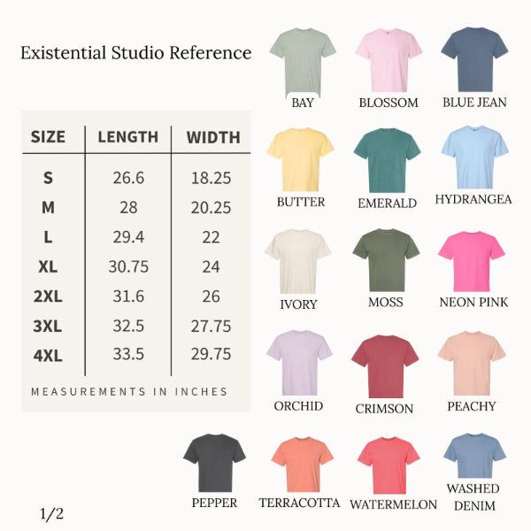 Custom garment-dyed t-shirt, relaxed heavyweight cotton