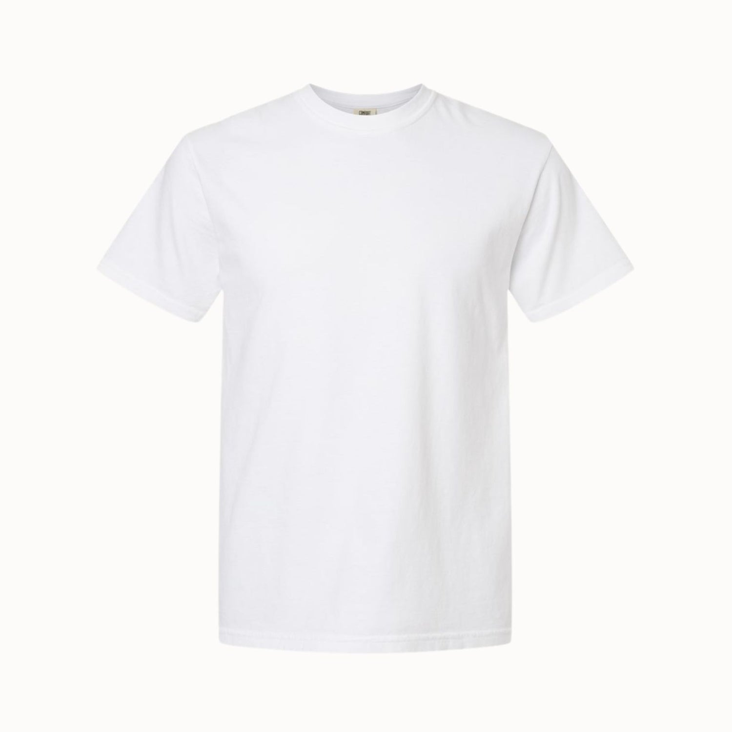 Custom garment-dyed t-shirt, relaxed heavyweight cotton