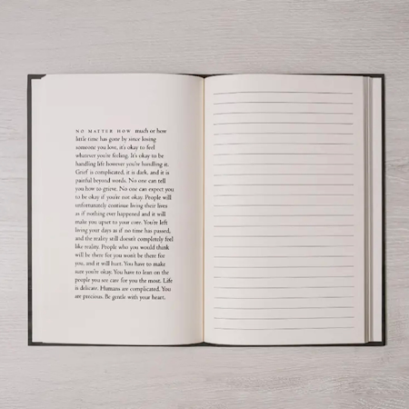 Guided grief journal – Letters to Lost Loved Ones – writing space for remembering and healing after loss