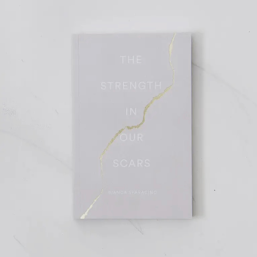 Healing reflection book – The Strength in Our Scars – softcover book for emotional wellness and inner strength