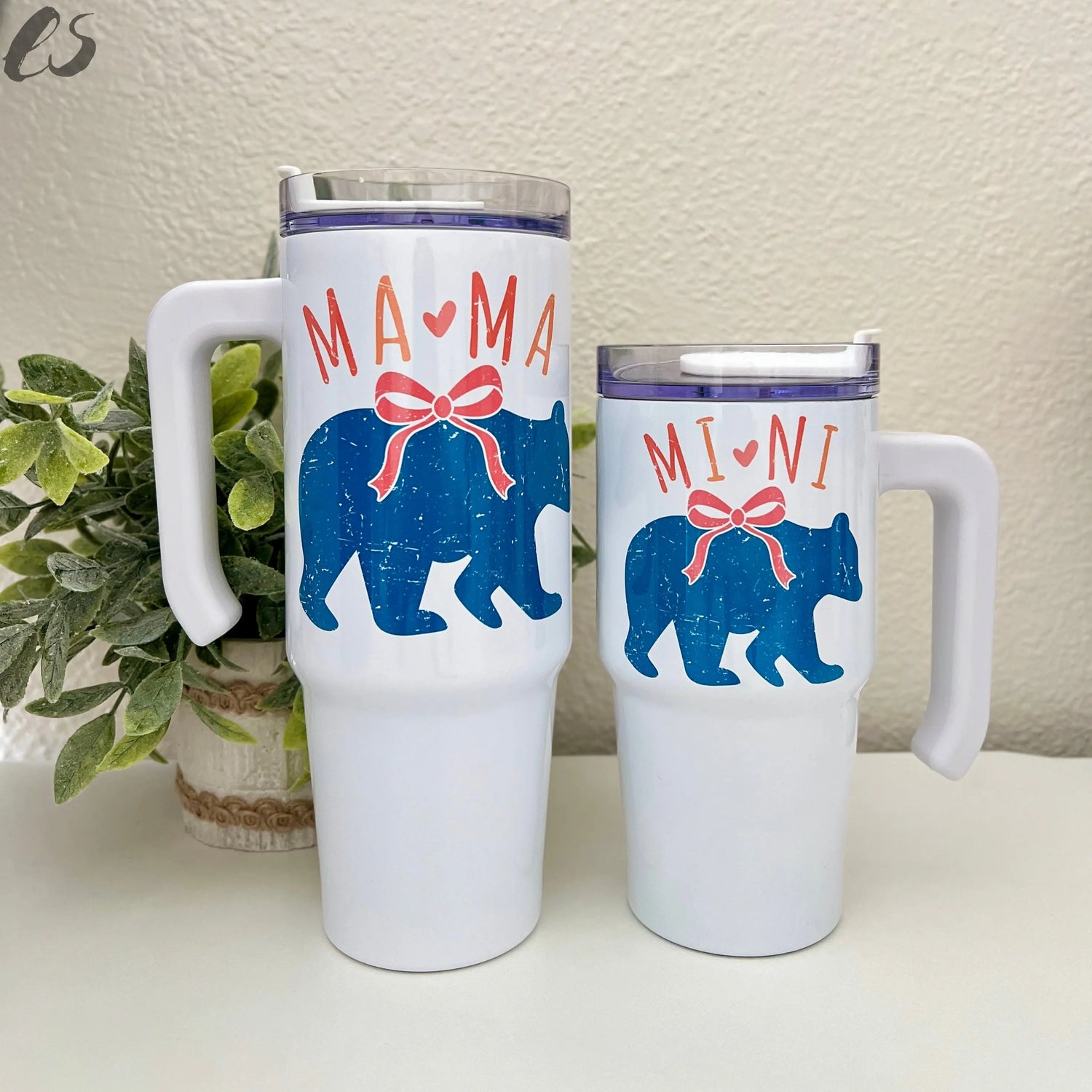 Mama + Mini 30oz + 20oz Grippy Tumbler Set Existential Studio
