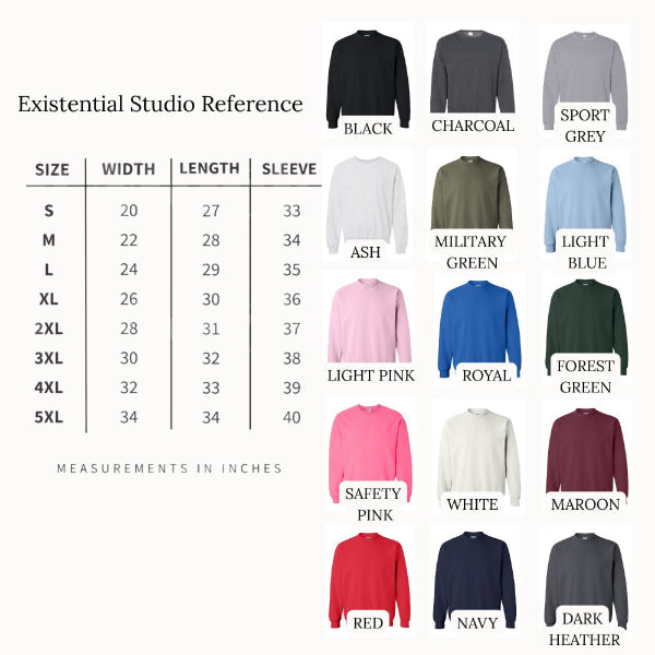 Custom crewneck sweatshirt for personalized designs, 50% cotton 50% polyester